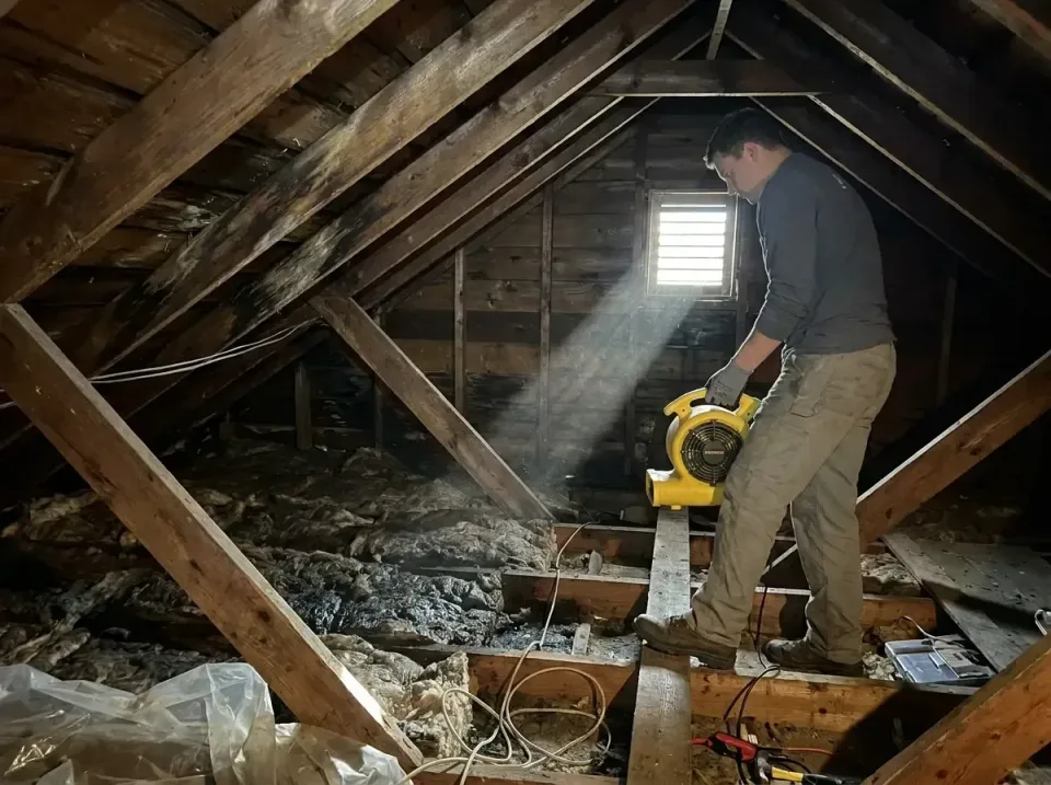 attic-water-damage-drying-proc-007 — frequently asked questions, Emergency Water Extraction & 24/7 Flood Response in Regency…